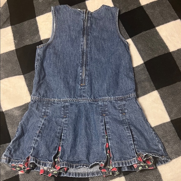 Gymboree Vintage (2005) Denim Dress with Cherry Accents Very Cherry Collection 6 - Picture 6 of 13
